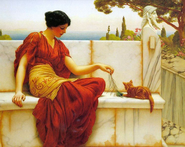 John William Godward - The Tease
