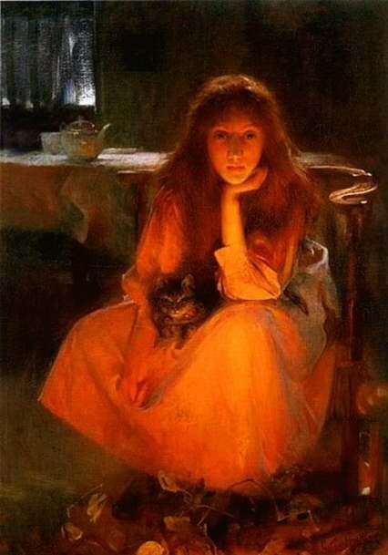 Fire fancies - Arthur Hacker