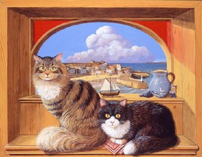 Colin Birchall - St.Ives cats