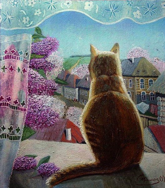 Vasilij Fomjuk - Cat in the Window