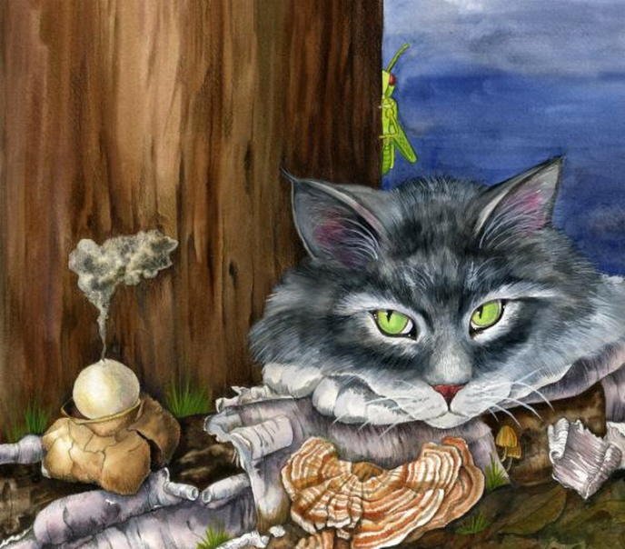 Mona with the Mushrooms - Mindy Lighthipe