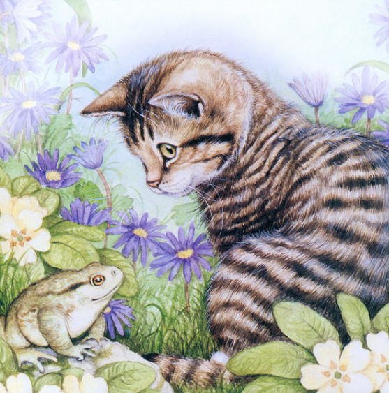 Painting of kittens. Debbie Cook