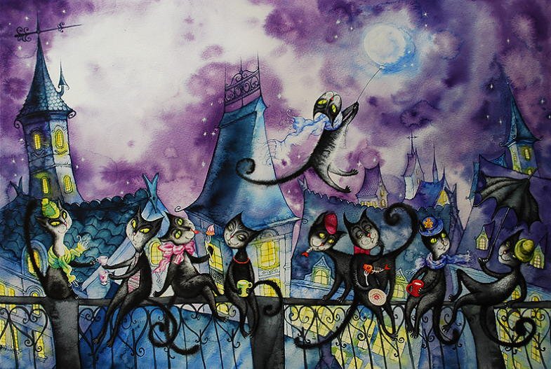 9 cats - Marina Mihajloshina