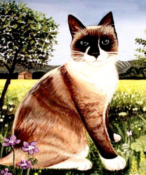 Elizabeth Robinette Tyndall - The Snowshoe Cat