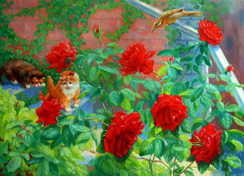 Zhanna Sidorenko - Among the roses