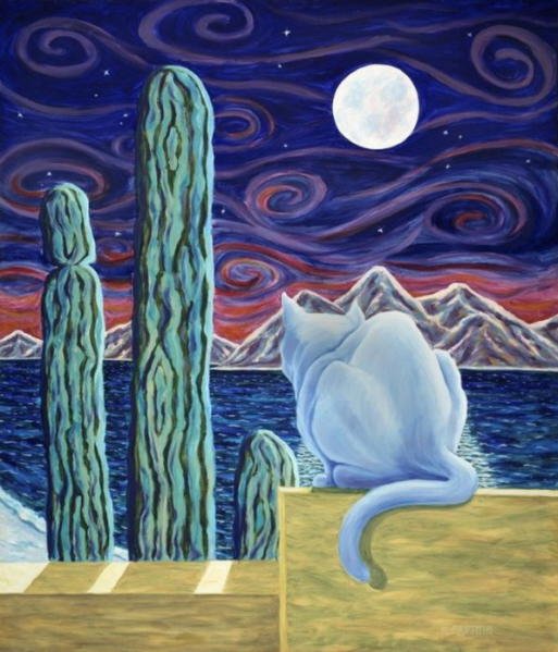 Karin Griffiths - White cat