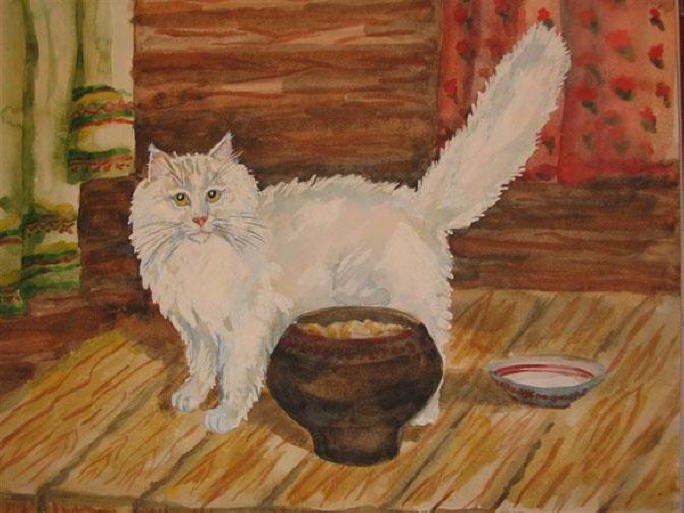 Natalya Vasileva - Cat with a pot