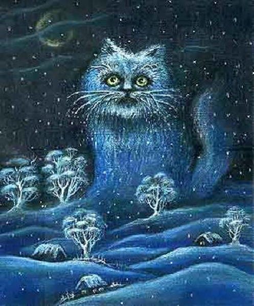 Svetlana Krotova - Winter Cat