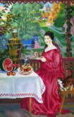 Boris Kustodiev - Merchant's Wife Drinking Tea