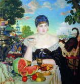 Boris Kustodiev - The Merchant's Wife