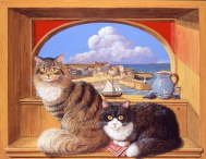 Colin Birchall - St.Ives cats
