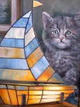 Pat Durgin - Lamp and Kitten