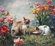 Svitozar Nenyuk - Cats dinner