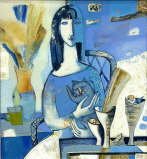 Tatyana Gorshunova - Woman with a Cat