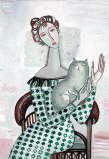 Tatyana Gorshunova - Woman with a Cat