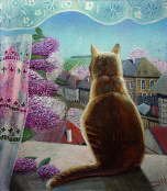 Cat in the Window - Vasilij Fomjuk